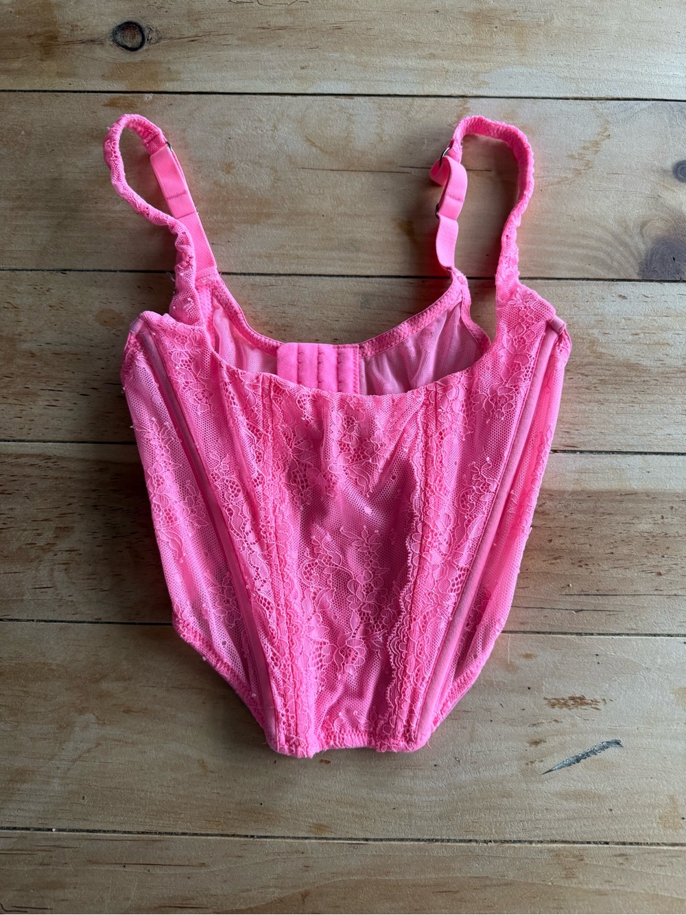 Pink corset